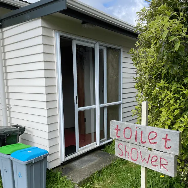 Find the shower & toilets